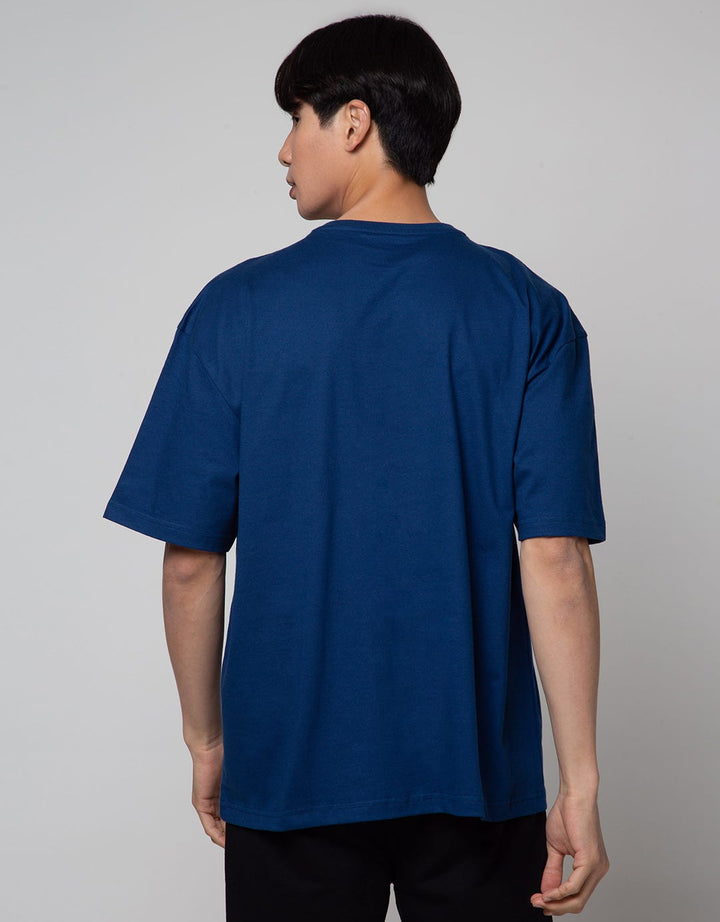 Nevada Short Sleeve T-Shirt Print Pocket Oversized Wider Neck Rib