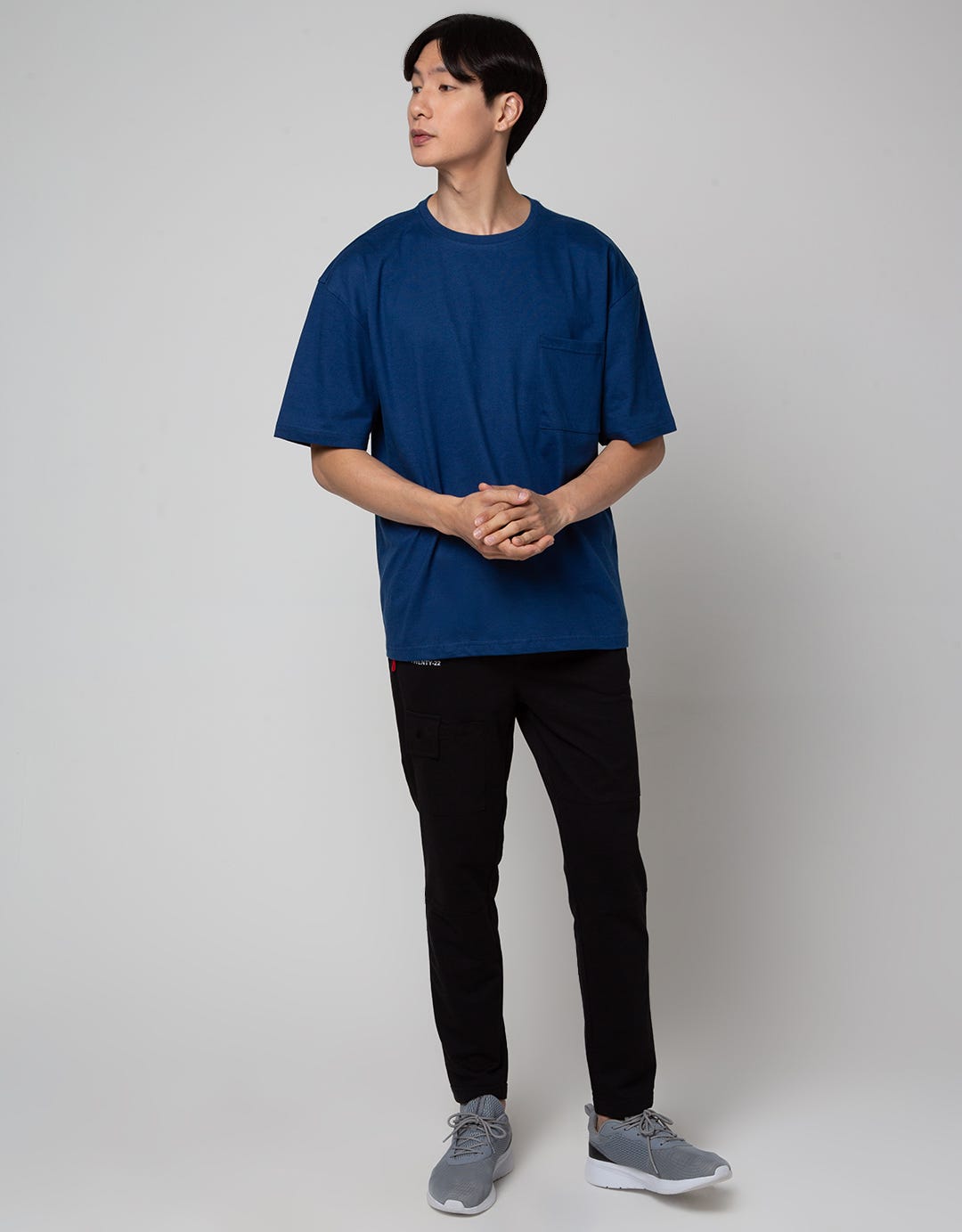 Nevada Short Sleeve T-Shirt Print Pocket Oversized Wider Neck Rib
