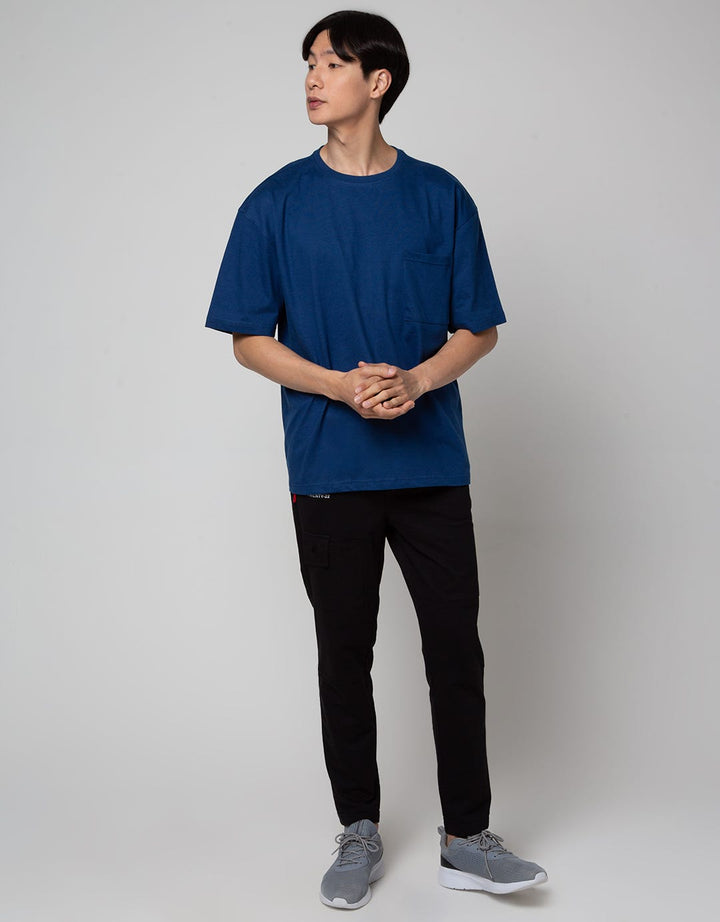 Nevada Short Sleeve T-Shirt Print Pocket Oversized Wider Neck Rib