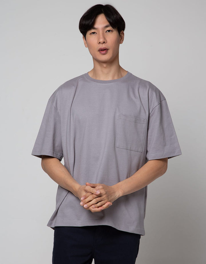 Nevada Short Sleeve T-Shirt Print Pocket Oversized Wider Neck Rib