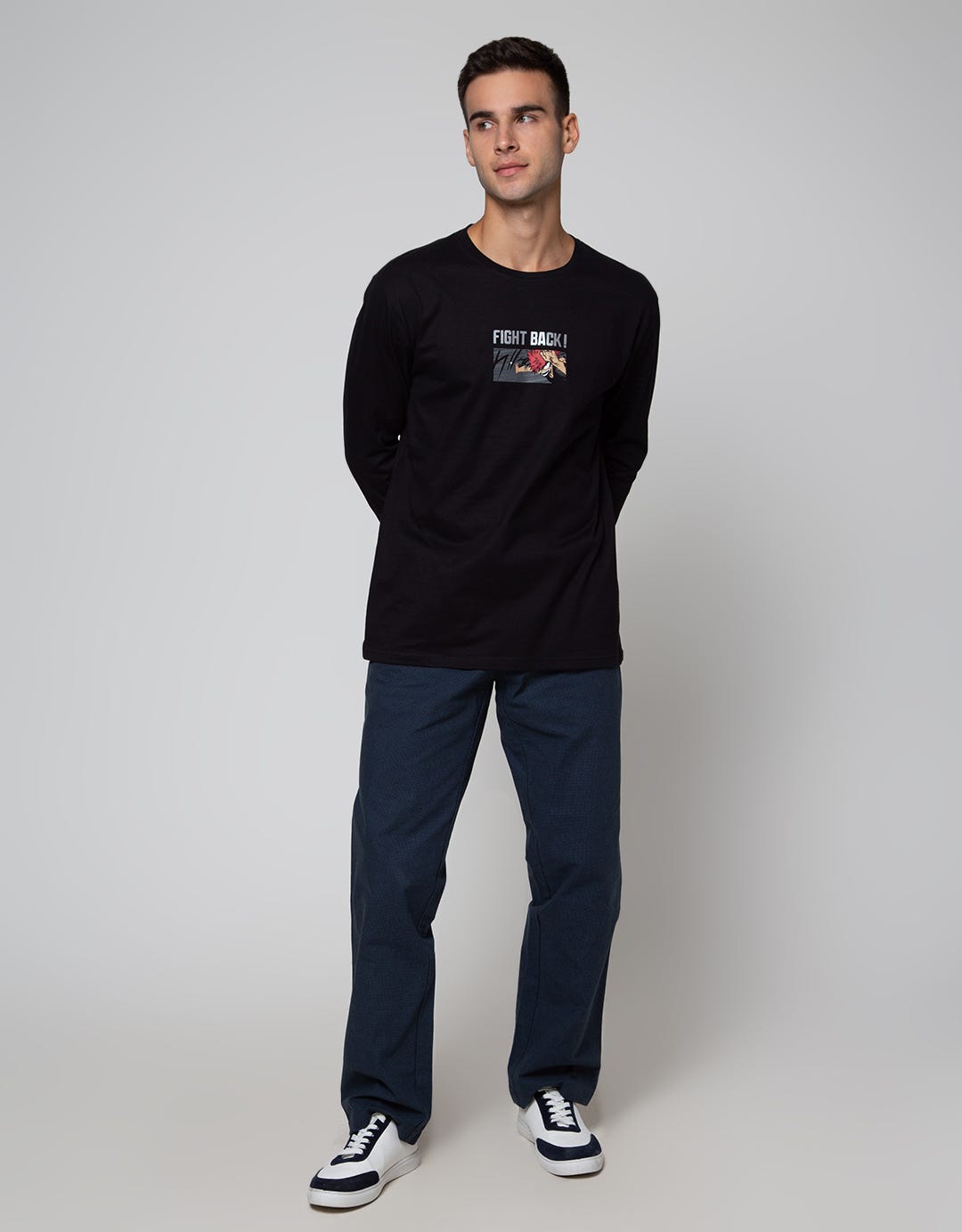 Nevada Anime Back Men's Long T-Shirt