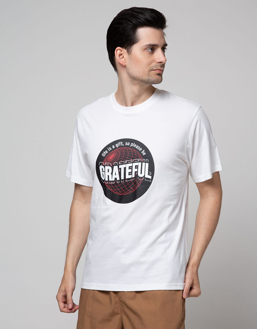 Nevada Print Grateful Men's Casual T-Shirt