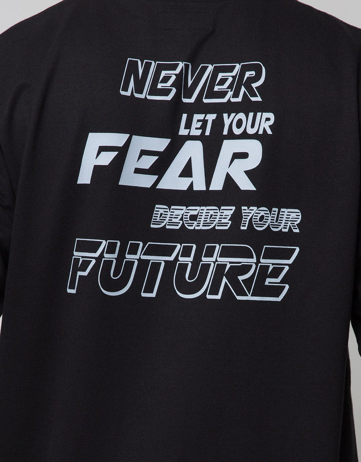 Nevada Backprint Casual Sweater Pria