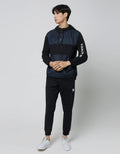 Nevada Sweatshirt Hoodie Zipper With Mix Fabric