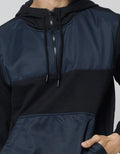 Nevada Sweatshirt Hoodie Zipper With Mix Fabric