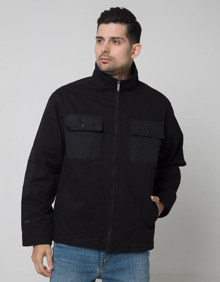 Nevada Jacket Twill Zipper Two Pocket Mix Fabric