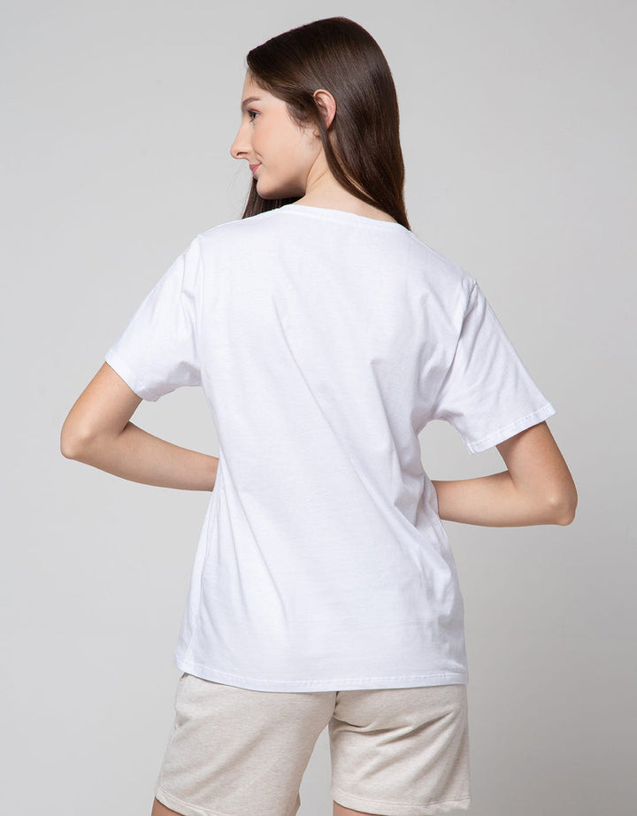 Details Short Sleeve T-Shirt Regular Tee With Flower Print