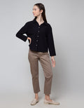 Details Women's Long Sleeve Shirt With Left Pocket