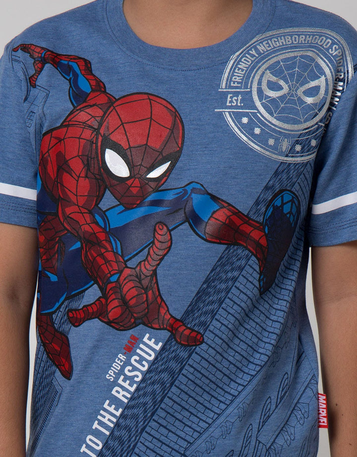 Marvel T-Shirt Spiderman To The Rescue Jump Building