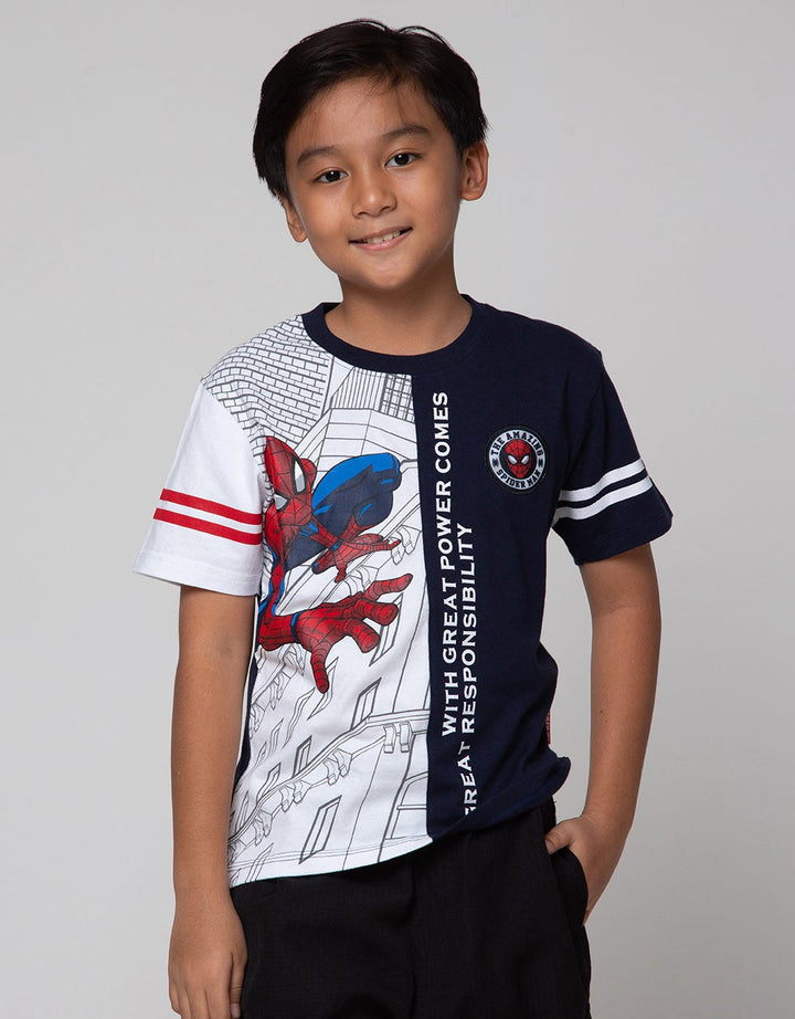 Marvel Crawling Spiderman Kaos Anak Laki-Laki