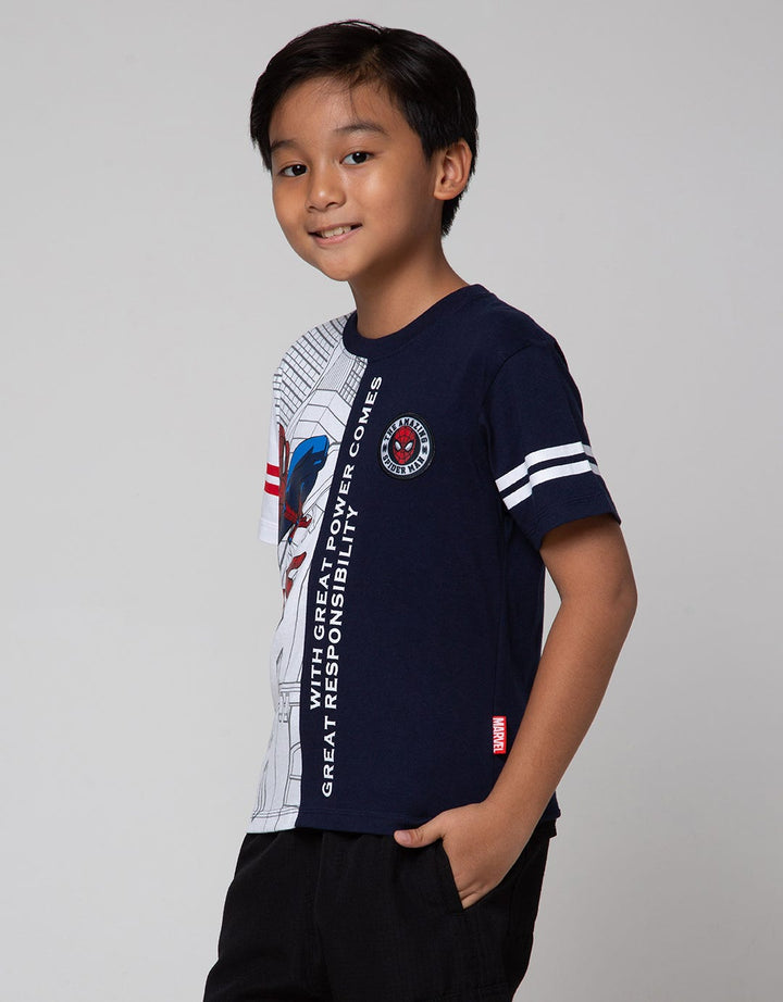Marvel Crawling Spiderman Kaos Anak Laki-Laki