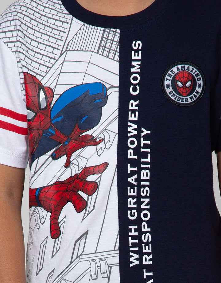 Marvel Crawling Spiderman Kaos Anak Laki-Laki