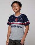 Marvel T-Shirt Spiderman Face Cutsewn Splash Stripe