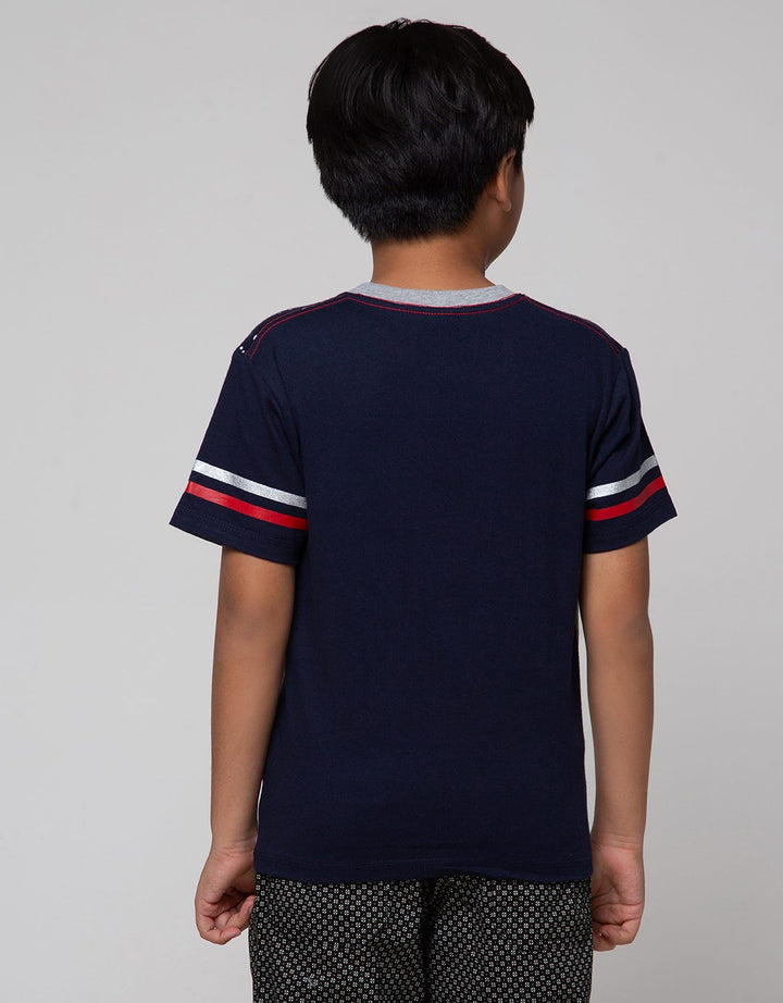 Marvel T-Shirt Spiderman Face Cutsewn Splash Stripe