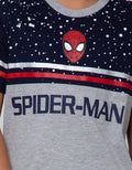 Marvel T-Shirt Spiderman Face Cutsewn Splash Stripe