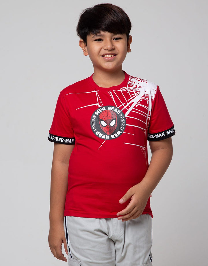 Marvel Spiderface Kaos Anak Laki-Laki