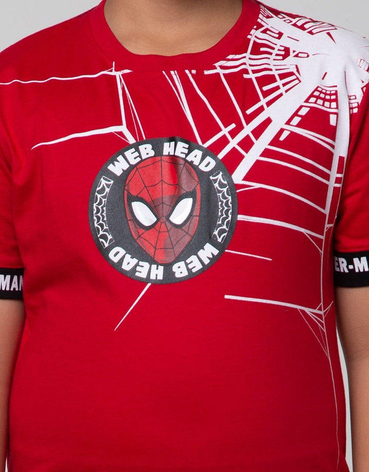Marvel Spiderface Kaos Anak Laki-Laki