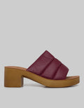 St. Yves Quilted Wedges Clogs Sandal Wanita