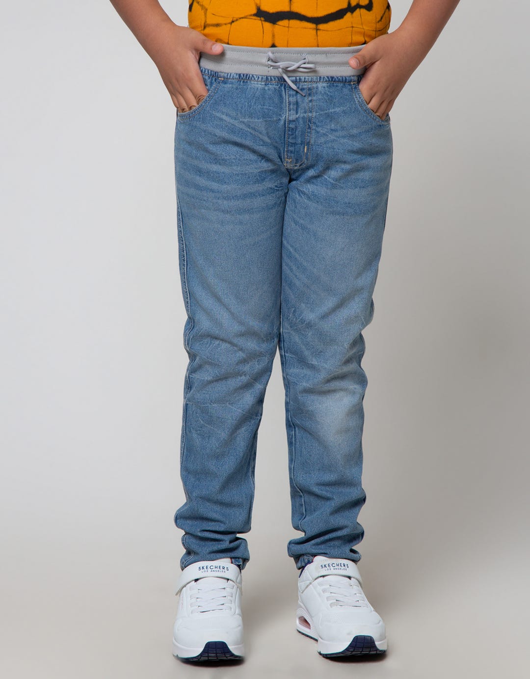 Nevada Denim Pants Rib Bleach Scrap