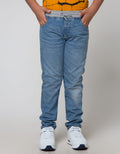 Nevada Denim Pants Rib Bleach Scrap