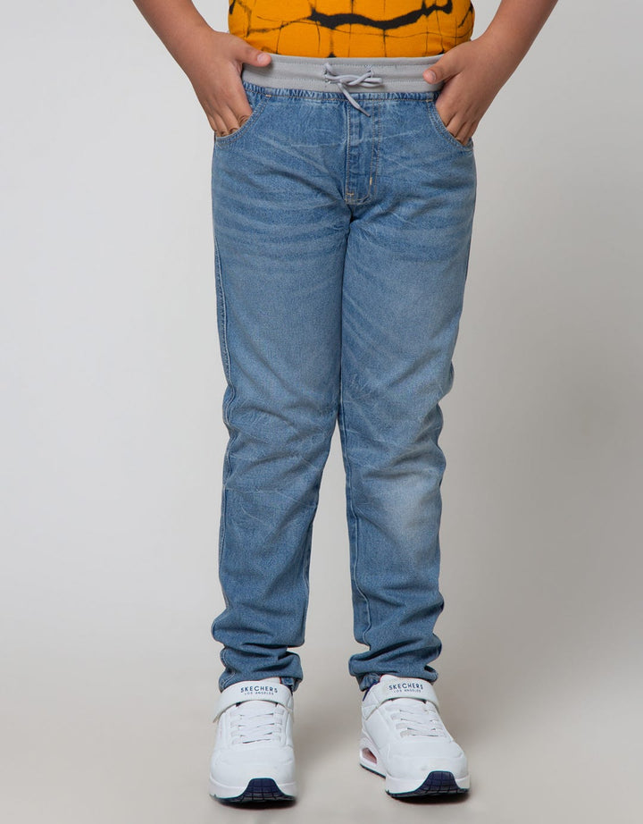Nevada Denim Pants Rib Bleach Scrap