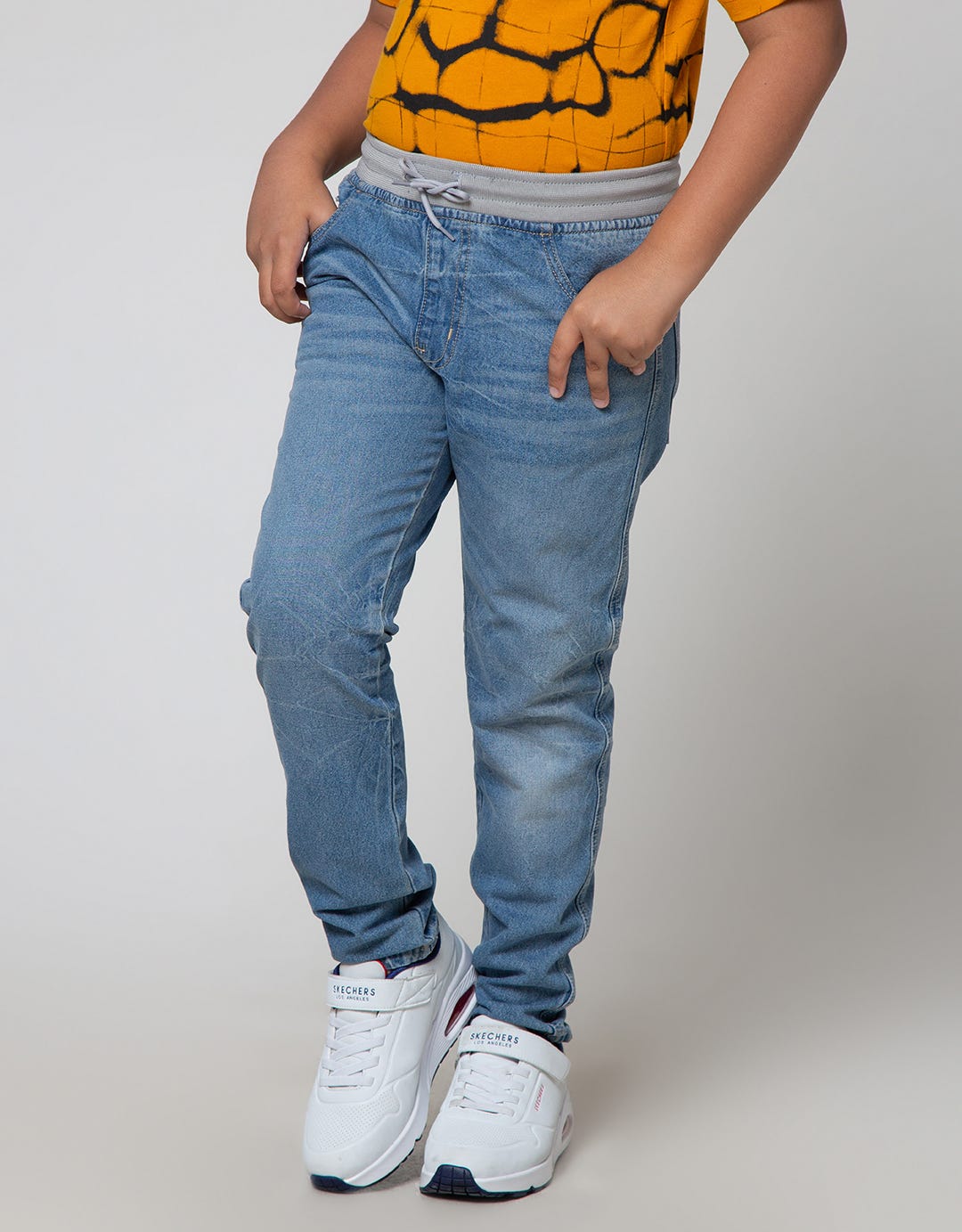 Nevada Denim Pants Rib Bleach Scrap