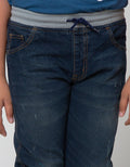 Nevada Pants Denim Rib Washing