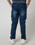 Nevada Denim Pants Non Stretch Rib Whisker Cargo Washing
