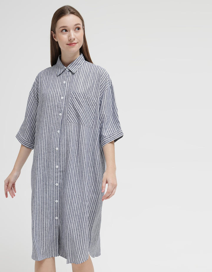 Eprise Dress Linen Motif