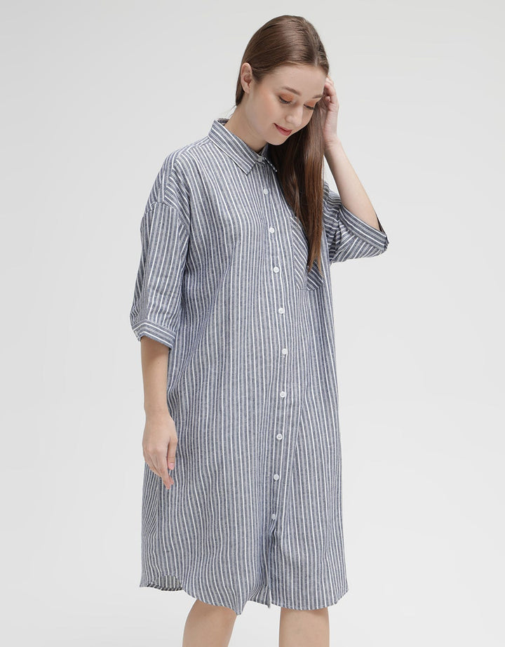 Eprise Dress Linen Motif