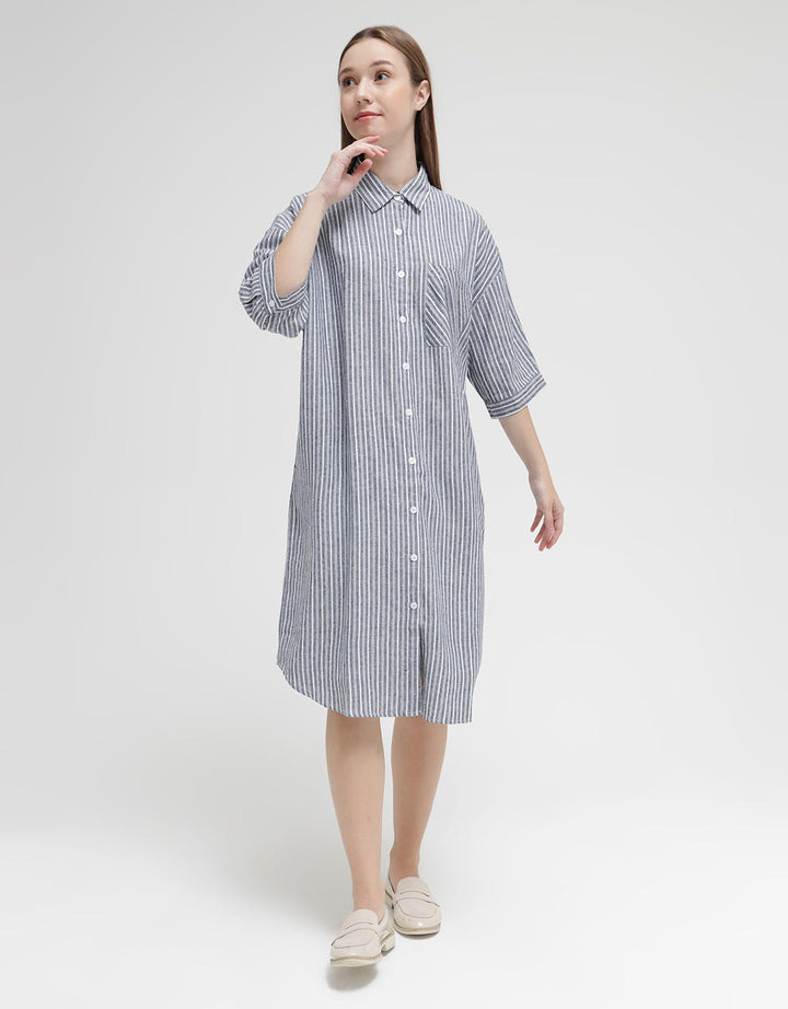Eprise Dress Linen Motif
