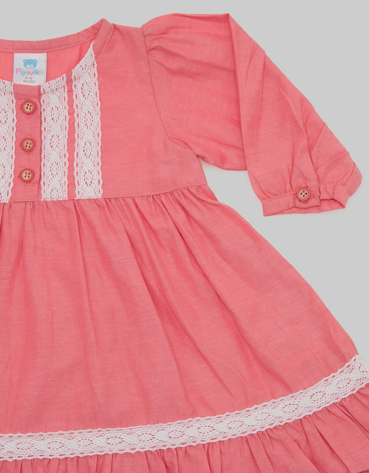 Pipiniko Dress Long Sleeve Highlights Lace