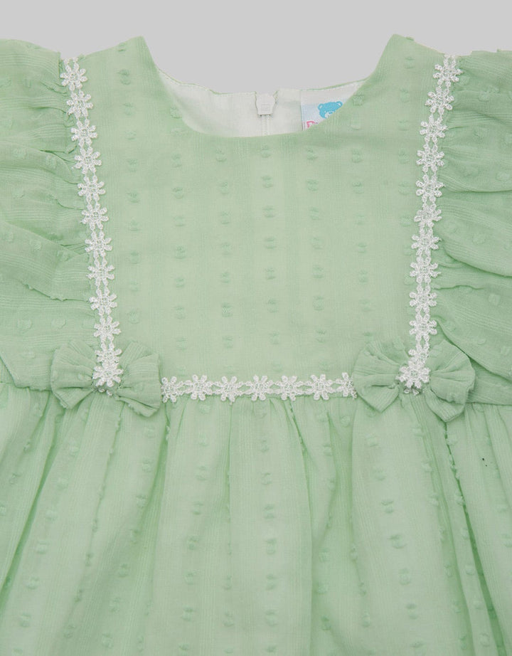 Pipiniko Dress Short Sleeve Lace Textured