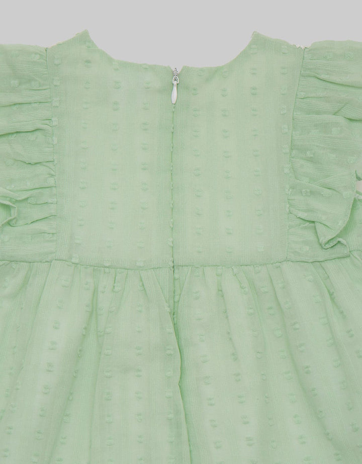 Pipiniko Dress Short Sleeve Lace Textured