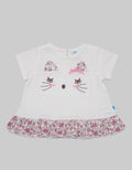 Pipiniko Cat Ruffle Girls T-Shirt