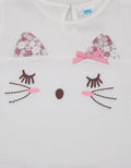 Pipiniko Cat Ruffle Girls T-Shirt
