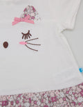 Pipiniko Cat Ruffle Girls T-Shirt