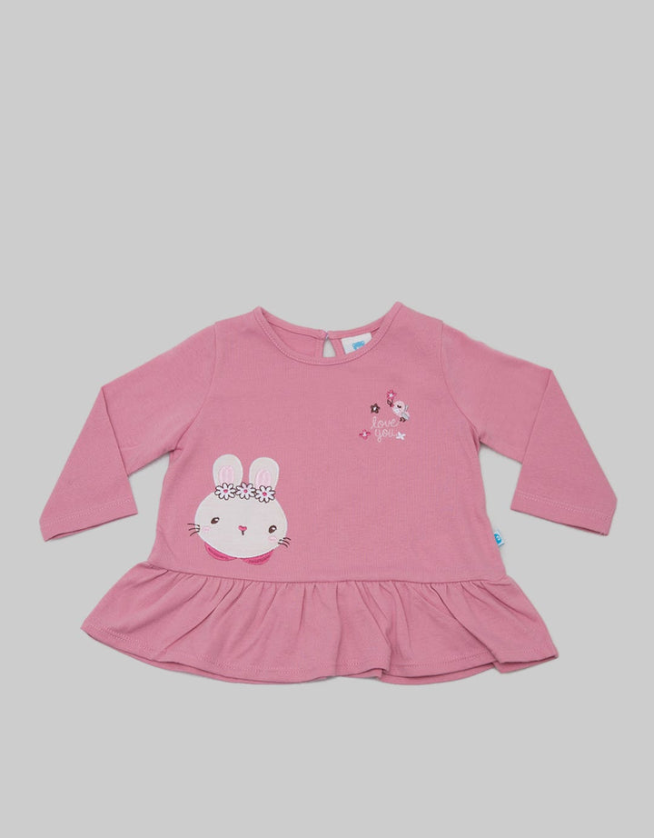 Pipiniko Ruffle Cat Atasan Anak Perempuan