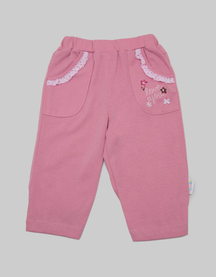 Pipiniko Cat Pocket Celana Panjang Anak Perempuan