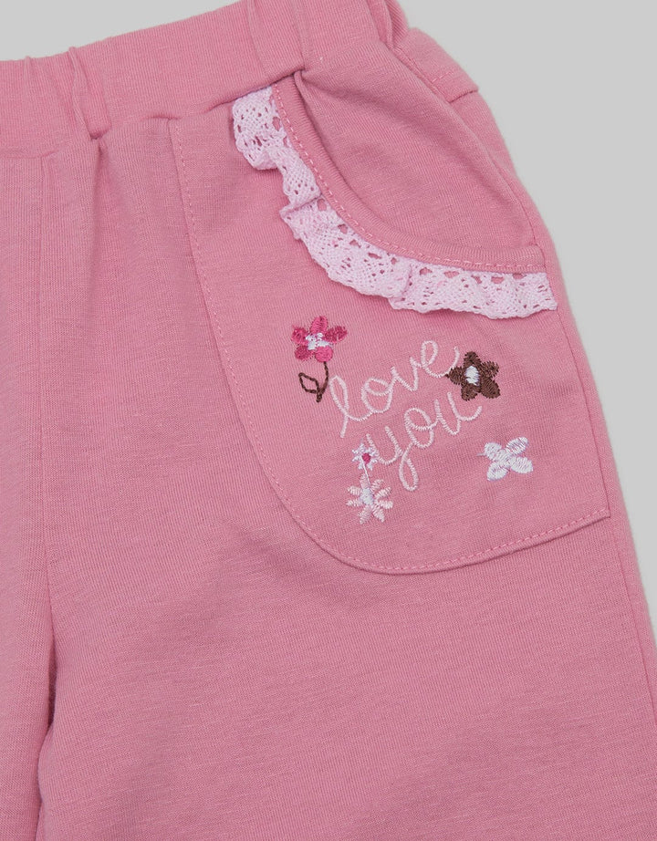 Pipiniko Cat Pocket Celana Panjang Anak Perempuan
