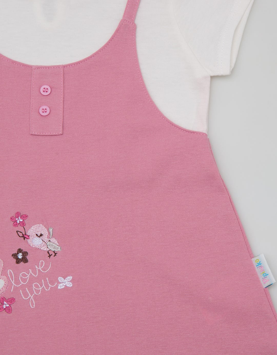 Pipiniko Overall Bunny Dress for Girls