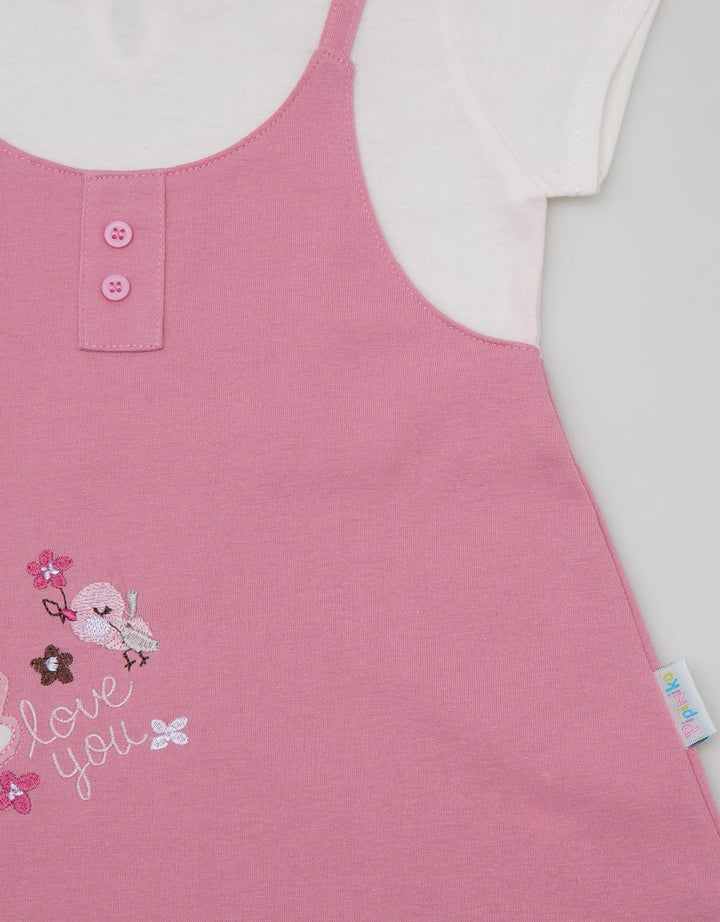 Pipiniko Overall Bunny Dress for Girls