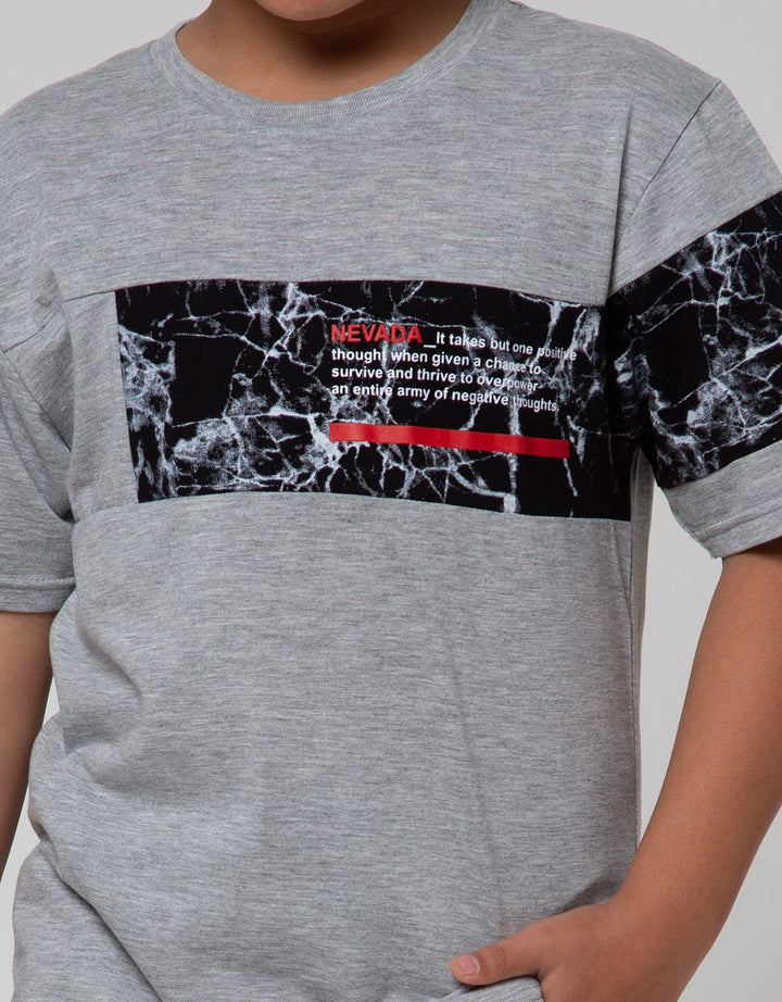 Nevada Abstract Cut Kaos Anak Laki-laki