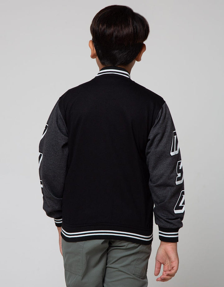 Nevada Jaket Bomber Raglan Patch Anak Laki-laki