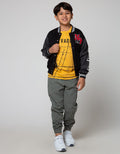 Nevada Jaket Bomber Raglan Patch Anak Laki-laki