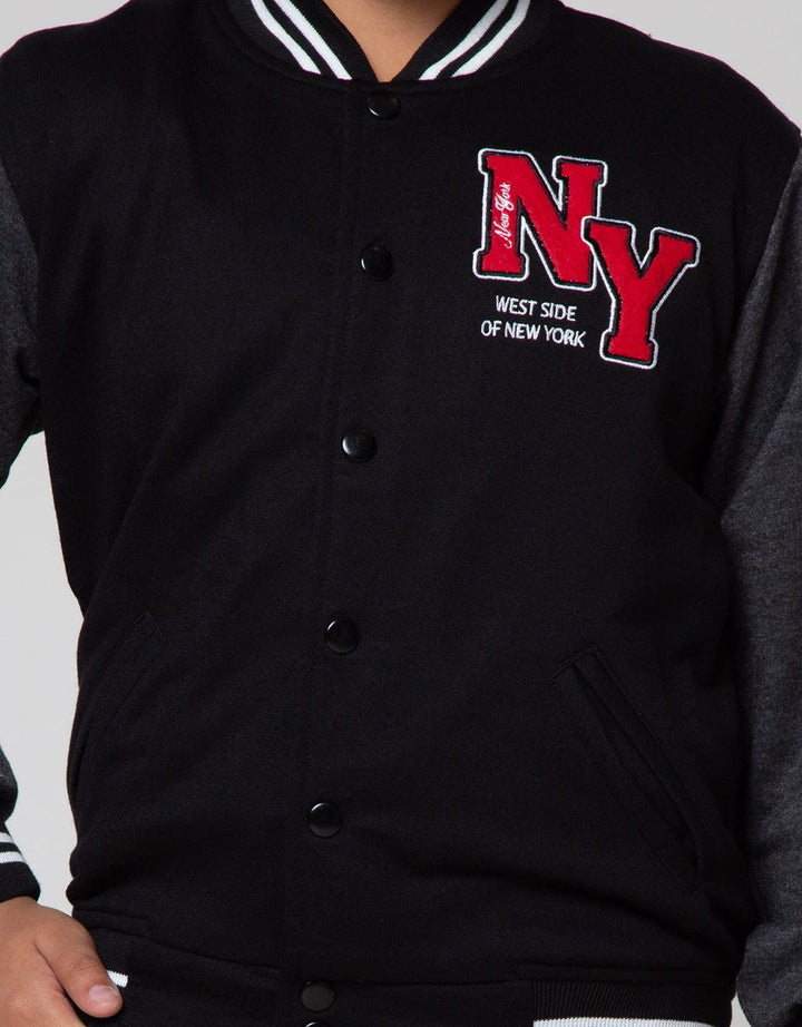 Nevada Jaket Bomber Raglan Patch Anak Laki-laki