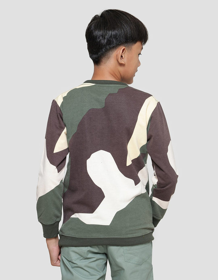 Nevada Non Hoodie Brown Marble Boys Sweater