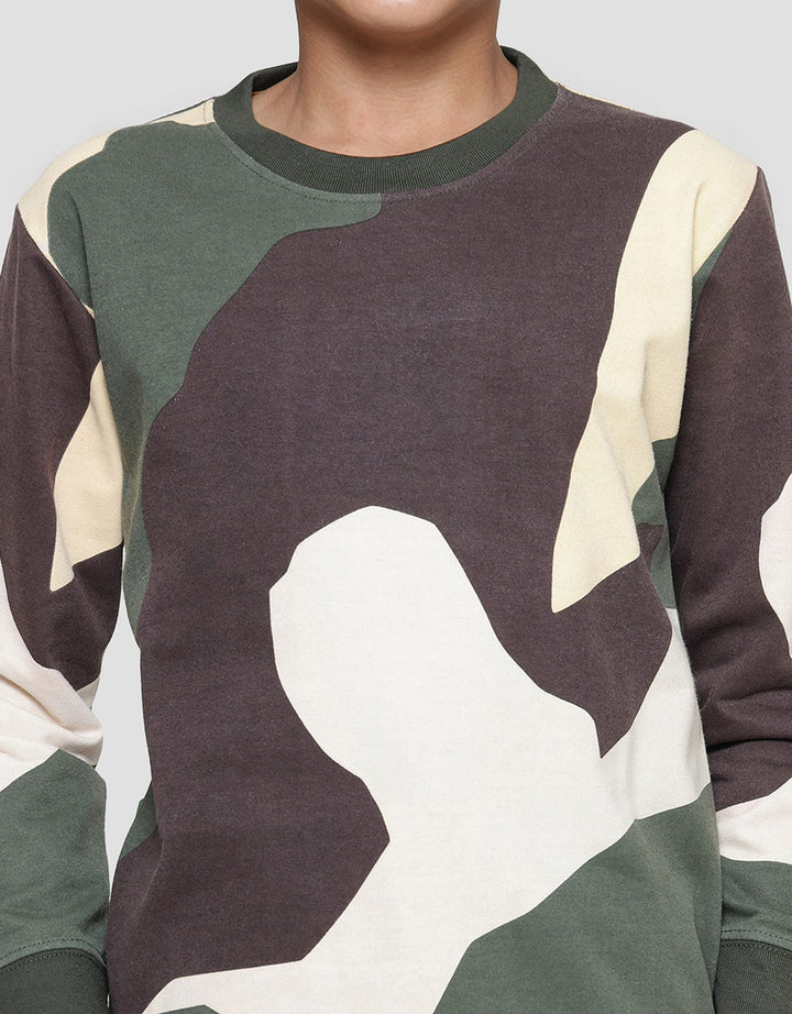 Nevada Non Hoodie Brown Marble Boys Sweater