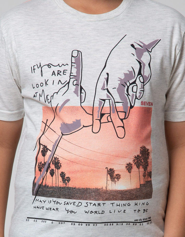 Nevada Short Sleeve T-Shirt Print Cool Big Hand