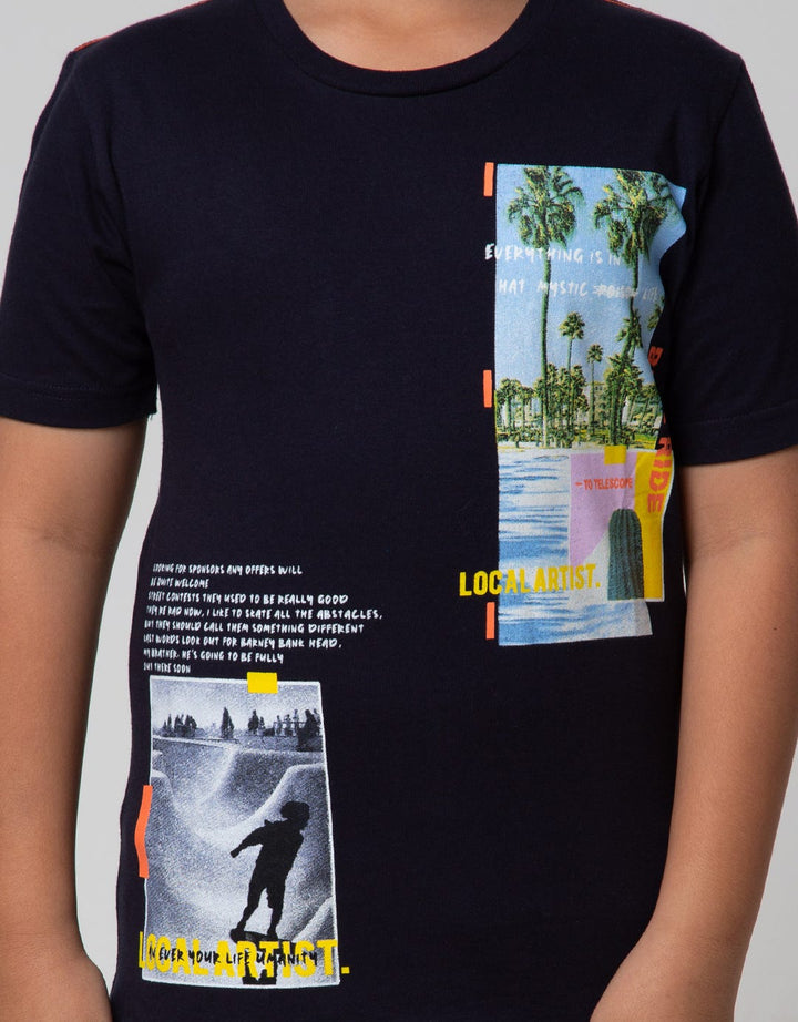 Nevada Short Sleeve T-Shirt Print Foto Summer